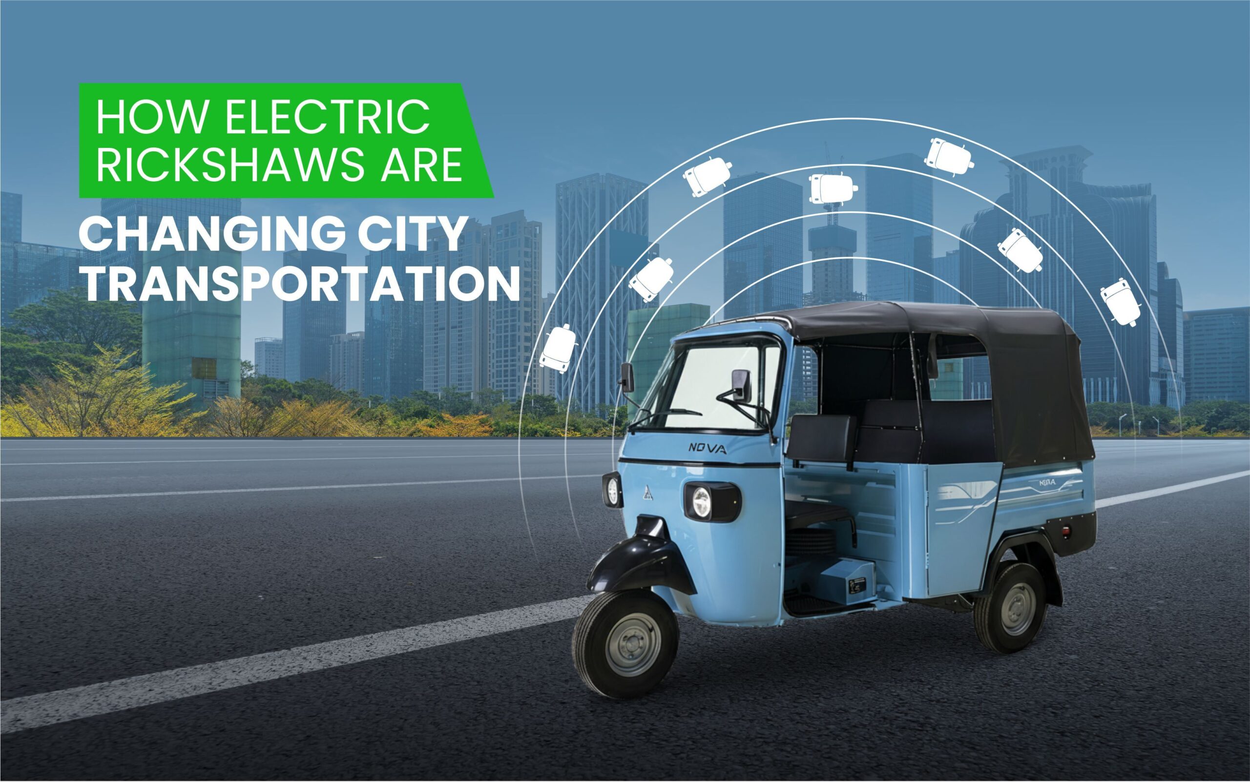 Electric rickshaws transforming modern city transportation in India